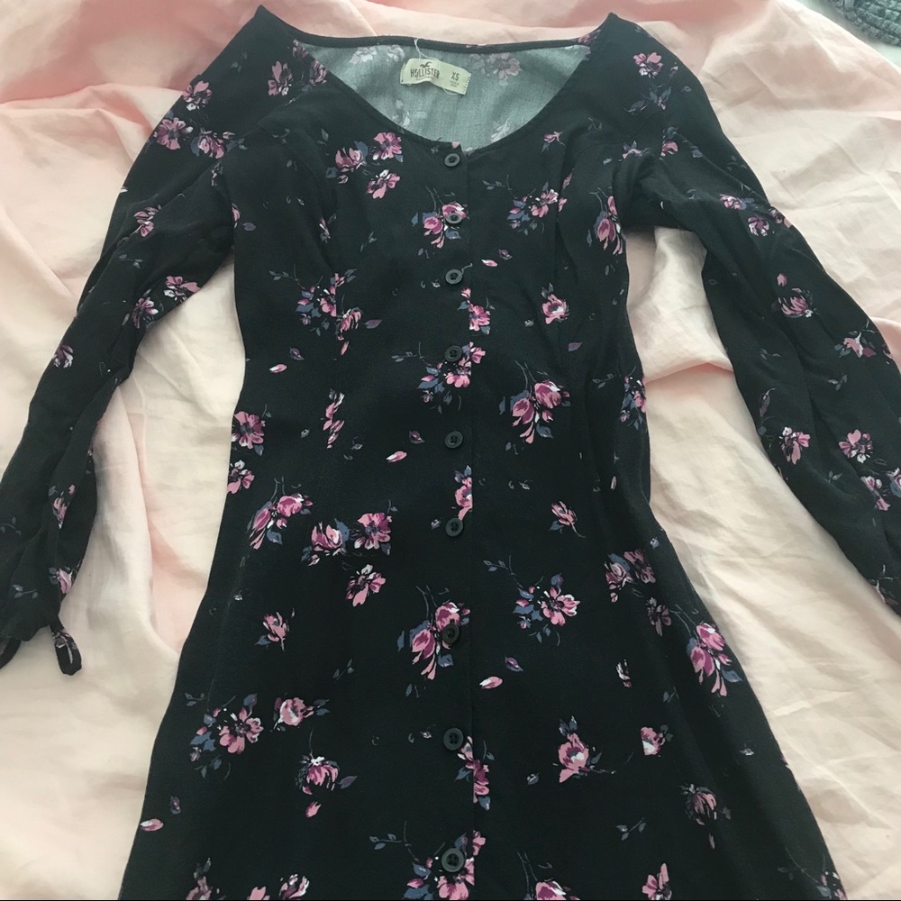 Button down floral dress